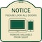 Signmission Please Lock All Doors Remove Valuables from Sight Heavy-Gauge Alum Sign, 18" x 18", TG-1818-23287 A-DES-TG-1818-23287 - alternate 1